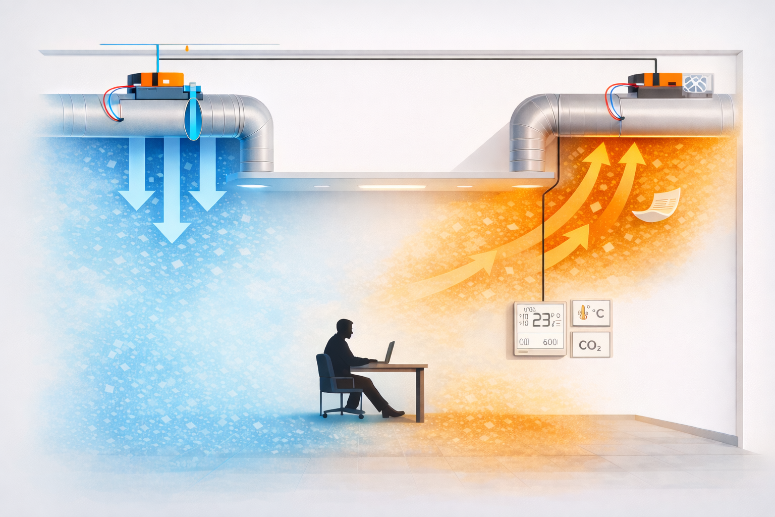CO2 схема VAV регулирование