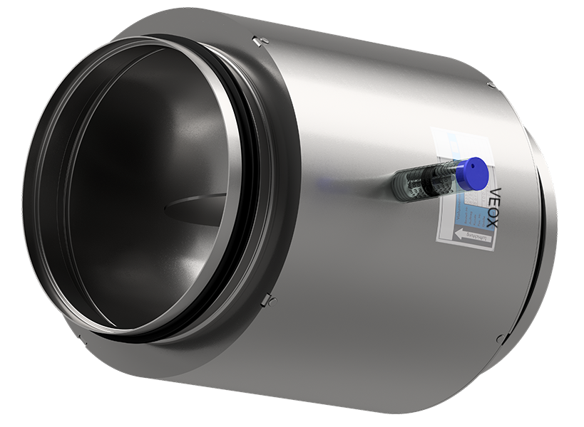 Клапан регулятор постоянного расхода воздуха КРК-ВД, стальной, круглый, диаметр от 80 до 400 мм, 50-1000 Па